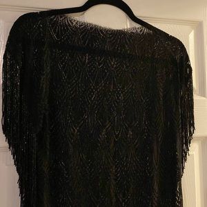 SEMI SEE- THROUGH EVENING DRESS
